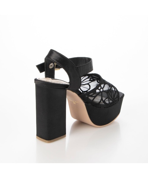 Mafmof（マフモフ）の「Mafmof(マフモフ)シースルーフラワーヒールサンダル（サンダル・レディース・ベージュ/グレー/ブラック/ホワイト・L/M/LL/S）」の14枚目の写真