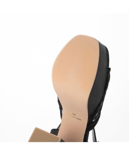 Mafmof（マフモフ）の「Mafmof(マフモフ)シースルーフラワーヒールサンダル（サンダル・レディース・ベージュ/グレー/ブラック/ホワイト・L/M/LL/S）」の22枚目の写真