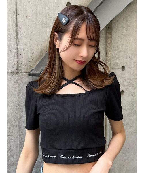 EATME（イートミー）の「フェイクレザーヘアクリップSET（ヘアピン・レディース・ブラック・FREE）」の6枚目の写真