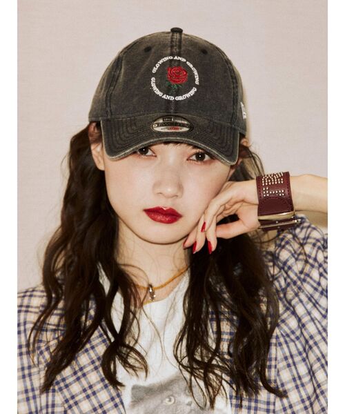 NEW ERA（ニューエラ）の「NEW ERA ROSEサークルキャップ【コラボ】（キャップ・レディース・ブラック・FREE）」の3枚目の写真