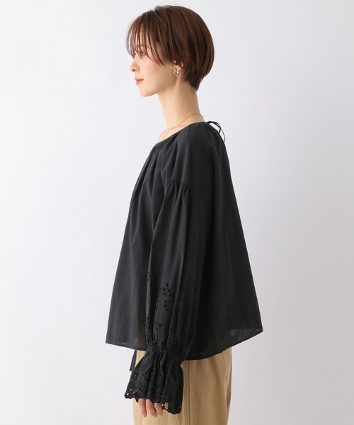 LEPSIM(レプシィム)の「刺繍レースブラウス 177285(シャツ/ブラウス・レディース・ブラック/オフホワイト・FREE)」の11枚目の写真
