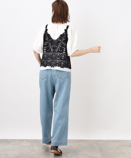 grove（グローブ）の「◆1枚でおしゃれに決まる。ブラウスキャミセット（シャツ/ブラウス・レディース・ブラック/ライトベージュ/ダークグリーン・02/03/01）」の16枚目の写真