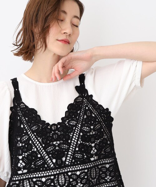 grove（グローブ）の「◆1枚でおしゃれに決まる。ブラウスキャミセット（シャツ/ブラウス・レディース・ブラック/ライトベージュ/ダークグリーン・02/03/01）」の15枚目の写真