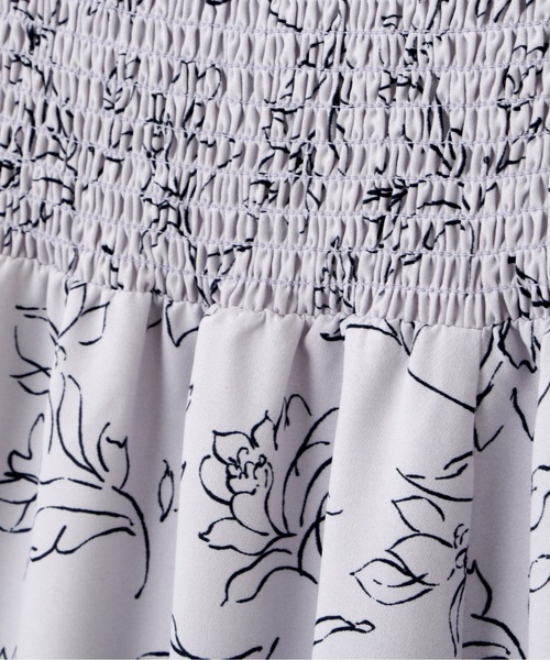 ラインフラワーフリルワンピース JILL by JILLSTUART JILL by JILLSTUART - ラインフラワーフリルワンピース JILL by