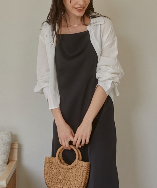 ACYM(アシーム)の「Back tie loose mini シャツ(シャツ/ブラウス・レディース・ブルー/ホワイト・FREE)」の11枚目の写真