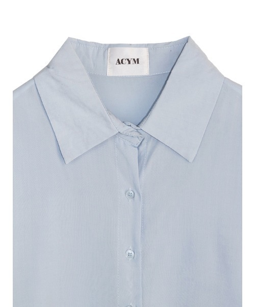 ACYM(アシーム)の「Back tie loose mini シャツ(シャツ/ブラウス・レディース・ブルー/ホワイト・FREE)」の20枚目の写真