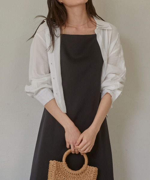 ACYM(アシーム)の「Back tie loose mini シャツ(シャツ/ブラウス・レディース・ブルー/ホワイト・FREE)」の17枚目の写真