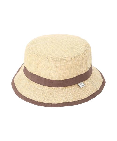 Samansa Mos2 Lagom（サマンサモスモスラーゴム）の「リネンタッチバケットハット（ハット・キッズ・ライトベージュ/ベージュ・L/M）」の4枚目の写真
