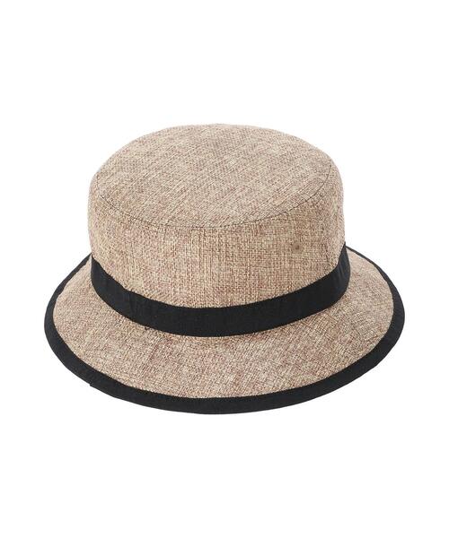 Samansa Mos2 Lagom（サマンサモスモスラーゴム）の「リネンタッチバケットハット（ハット・キッズ・ライトベージュ/ベージュ・L/M）」の5枚目の写真