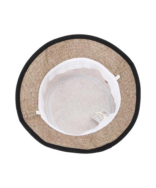 Samansa Mos2 Lagom（サマンサモスモスラーゴム）の「リネンタッチバケットハット（ハット・キッズ・ライトベージュ/ベージュ・L/M）」の12枚目の写真