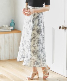 INGNI | モノトーン花柄シアーBACKレースUPマーメイドスカート(スカート)