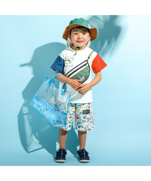 SLAP SLIP（スラップスリップ）の「SLAPSLIP/チェリー恐竜柄スイムバッグ（スイムグッズ・キッズ・グリーン系その他/ホワイト系その他/ピンク系その他/ブルー系その他・ONESIZE）」の8枚目の写真