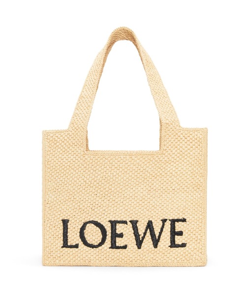 ３色展開★LOEWE★フォント ミディアム ラフィアトート バッグ LOEWE（ロエベ）の「ロエベフォント トート ミディアム