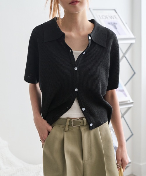 【6万円】MARC JACOBS リブニット　カーディガン in MARC JACOBS(マークジェイコブス) カーディガン(レディース