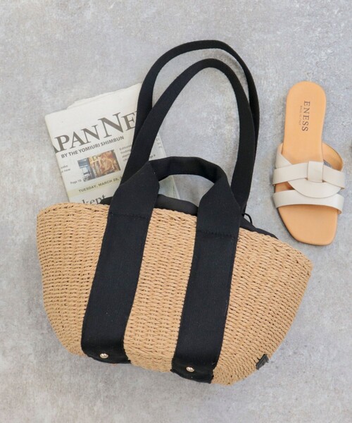 fredy emue(フレディエミュ)の「2タイプハンドルかごバッグ(かごバッグ・レディース・ブラック/ブルー/グリーン・FREE)」の7枚目の写真