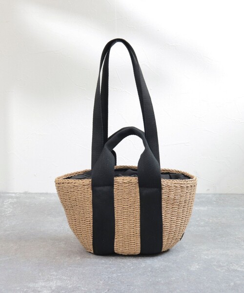 fredy emue(フレディエミュ)の「2タイプハンドルかごバッグ(かごバッグ・レディース・ブラック/ブルー/グリーン・FREE)」の8枚目の写真