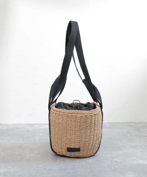 fredy emue(フレディエミュ)の「2タイプハンドルかごバッグ(かごバッグ・レディース・ブラック/ブルー/グリーン・FREE)」の10枚目の写真