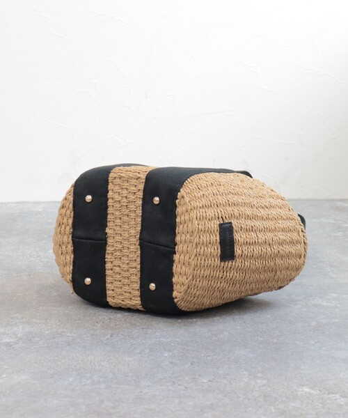 fredy emue(フレディエミュ)の「2タイプハンドルかごバッグ(かごバッグ・レディース・ブラック/ブルー/グリーン・FREE)」の11枚目の写真