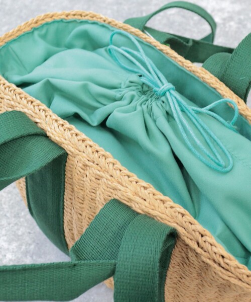 fredy emue(フレディエミュ)の「2タイプハンドルかごバッグ(かごバッグ・レディース・ブラック/ブルー/グリーン・FREE)」の18枚目の写真