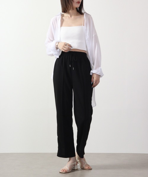&soiree(アンドソワレ)の「&soiree ピンタックパンツ(その他パンツ・レディース・ブラック/ベージュ・F)」の9枚目の写真