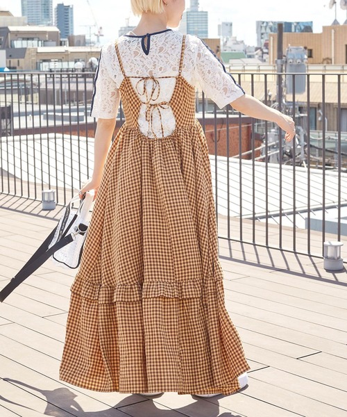 w closet(ダブルクローゼット)の「袖ラインレースプルオーバー(Tシャツ/カットソー・レディース・オフホワイト/ブラック/ブルー・FREE)」の13枚目の写真