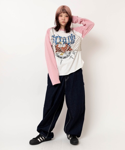 RNA（アールエヌエー）の「R4122 イージーＢＩＧペインター（デニムパンツ・レディース・ワンウォッシュ/ホワイト・MEDIUM）」の6枚目の写真