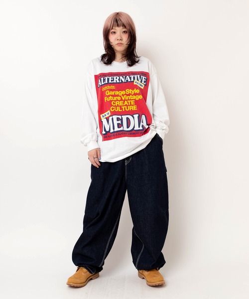 RNA（アールエヌエー）の「R4122 イージーＢＩＧペインター（デニムパンツ・レディース・ワンウォッシュ/ホワイト・MEDIUM）」の7枚目の写真