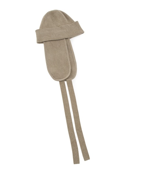 SALON adam et rope'（サロン アダム エ ロペ）の「フライトキャップ -CreamyCotton /クリーミーコットン-（ニットキャップ/ビーニー・レディース・ホワイト/パープル/ブラック系その他/グレー・FREE）」の12枚目の写真