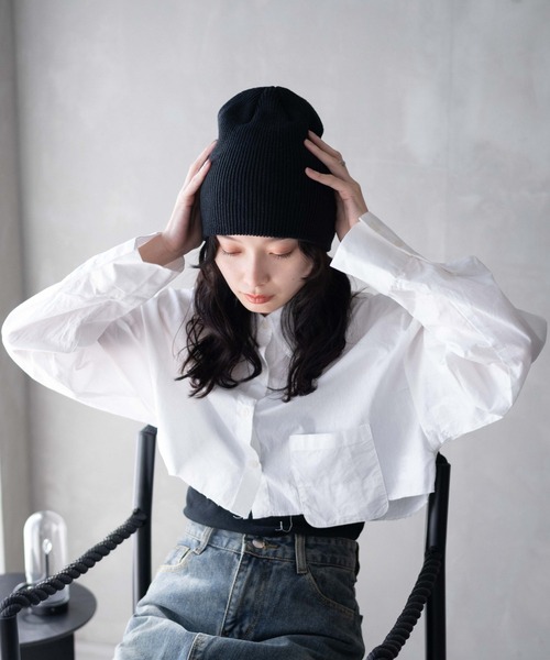 WEGO（ウィゴー）の「WEGO/シングルリブニットワッチ（ニットキャップ/ビーニー・レディース・ホワイト/グレー/ブラック・FREE）」の18枚目の写真