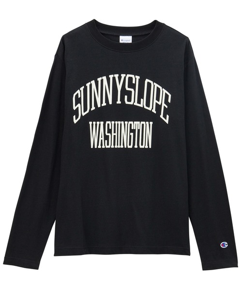 Champion(チャンピオン)の「【新色追加】【Champion】ロゴロンT(Tシャツ/カットソー・レディース・ブラック/オフホワイト/ホワイト系その他/ブラック系その他/ホワイト系その他2・MEDIUM/LARGE/X-LARGE)」の20枚目の写真