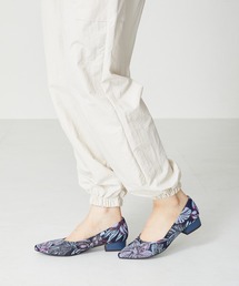 バイカラーポインテッドトゥパンプス 32307