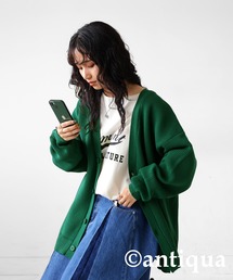 スポンジニットカーディガン