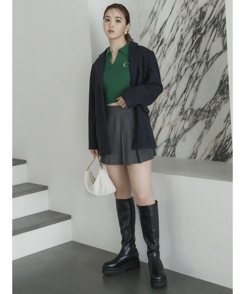 CALNAMUR（カルナムール）の「トラックソールロングブーツ（ブーツ・レディース・ブラック・LARGE/SMALL/MEDIUM）」の7枚目の写真