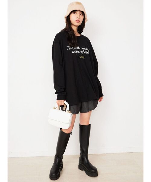 CALNAMUR（カルナムール）の「トラックソールロングブーツ（ブーツ・レディース・ブラック・LARGE/SMALL/MEDIUM）」の14枚目の写真