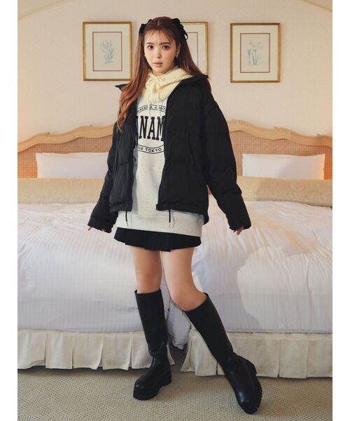 CALNAMUR（カルナムール）の「トラックソールロングブーツ（ブーツ・レディース・ブラック・LARGE/SMALL/MEDIUM）」の15枚目の写真