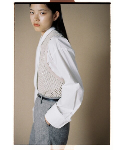 Ray BEAMS（レイビームス）の「Ray BEAMS / ヘリンボーン ショートパンツ（その他パンツ・レディース・ブラック/ベージュ・0/1）」の11枚目の写真