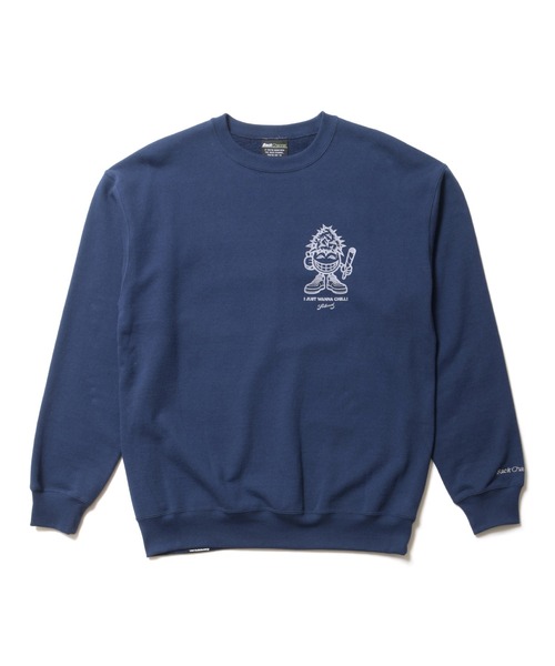 Back Channel(バックチャンネル)の「Prillmal CREWNECK(スウェット・メンズ・ブラック/サンドベージュ/ネイビー・MEDIUM/LARGE/X-LARGE/XX-LARGE)」の1枚目の写真