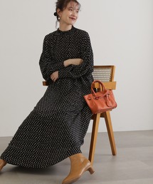 N.(N. Natural Beauty Basic) | ◆ピンタックシャーリングネックワンピース(ワンピース)