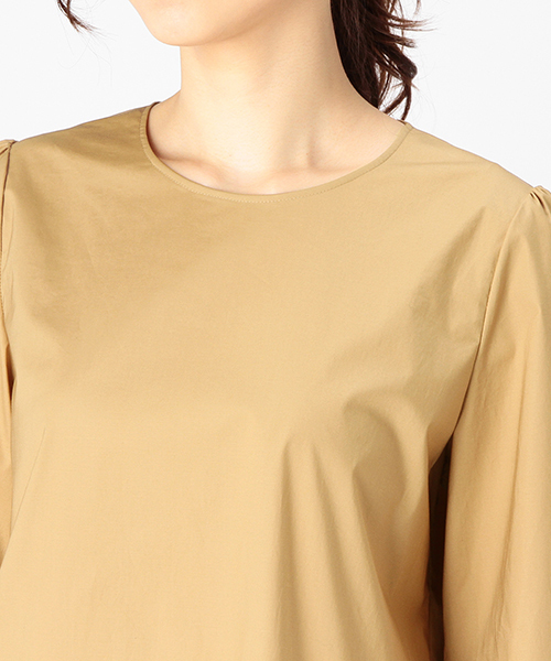 EFFE BEAMS（エッフェビームス）の「EFFE BEAMS / カフリボン ノーカラーブラウス（シャツ/ブラウス・レディース・ホワイト/ベージュ・36/38）」の8枚目の写真