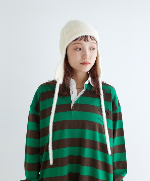 w closet（ダブルクローゼット）の「ラガーシャツ（ポロシャツ・レディース・グリーン/ブルー・FREE）」の9枚目の写真