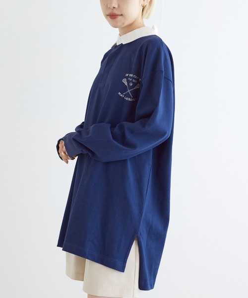 w closet（ダブルクローゼット）の「ラガーシャツ（ポロシャツ・レディース・グリーン/ブルー・FREE）」の14枚目の写真