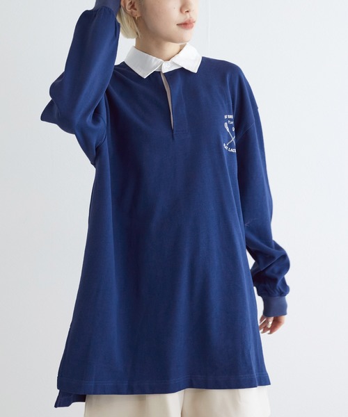 w closet（ダブルクローゼット）の「ラガーシャツ（ポロシャツ・レディース・グリーン/ブルー・FREE）」の16枚目の写真