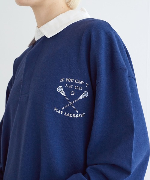 w closet（ダブルクローゼット）の「ラガーシャツ（ポロシャツ・レディース・グリーン/ブルー・FREE）」の19枚目の写真