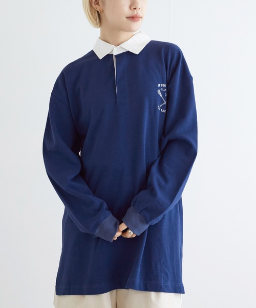 w closet（ダブルクローゼット）の「ラガーシャツ（ポロシャツ・レディース・グリーン/ブルー・FREE）」の20枚目の写真