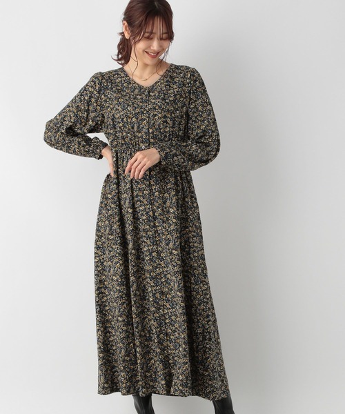 MUTA 黒/ベージュ 長袖ワンピース MAISON BREEZE 累計販売 1.3万枚！【SETUP7】ワンピース 長袖 マキシ丈