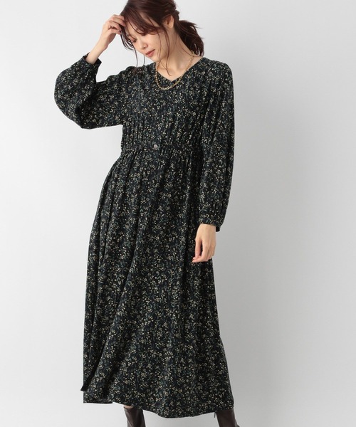 セール】さらさらリラックススタイルアップワンピース長袖/961132