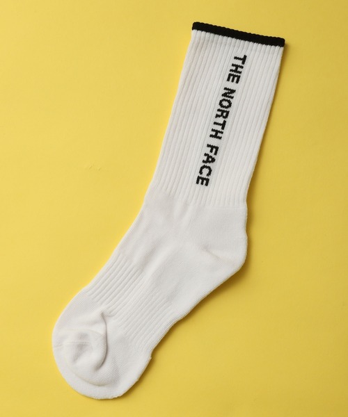 THE NORTH FACE（ザノースフェイス）の「【THE NORTH FACE/ザノースフェイス】LOGO SOCKS/ロゴ ミッドソックス（ソックス/靴下・メンズ・ブラック/ホワイト/グリーン・M/L）」の7枚目の写真