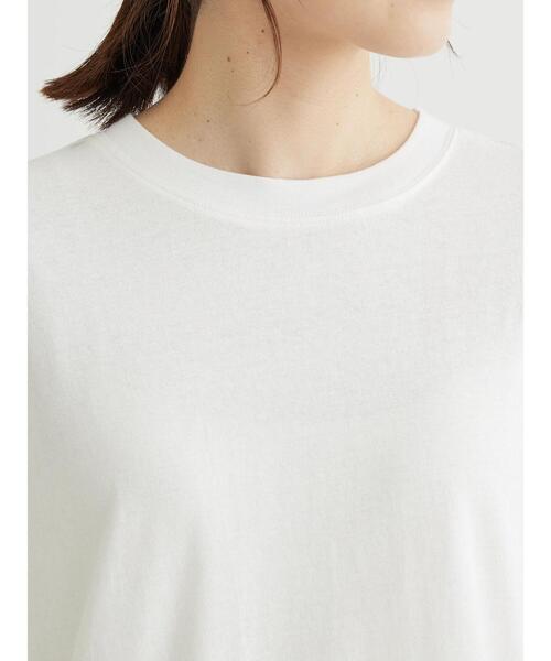 Green　Parks（グリーンパークス）の「裾スリットホワイトインナー（Tシャツ/カットソー・レディース・オフホワイト・FREE）」の6枚目の写真