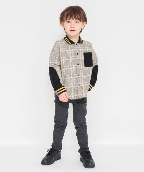 BRANSHES（ブランシェス）の「【フィットストレート】プレミアムストレッチデニムパンツ（デニムパンツ・キッズ・ネイビー/サックスブルー/ブルー/ブラック・150/120/160/90/140/110/100/130）」の8枚目の写真