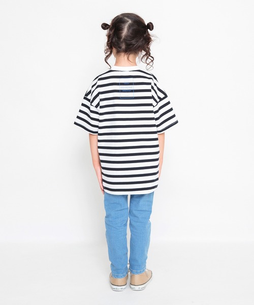 BRANSHES（ブランシェス）の「【フィットストレート】プレミアムストレッチデニムパンツ（デニムパンツ・キッズ・ネイビー/サックスブルー/ブルー/ブラック・150/120/160/90/140/110/100/130）」の11枚目の写真